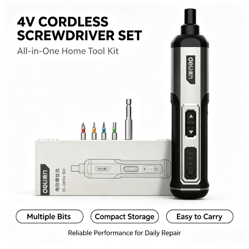 Electric Screwdriver Rechargeable Usb - Zestaw akumulatorowego wkrętaka elektrycznego Deli 4V