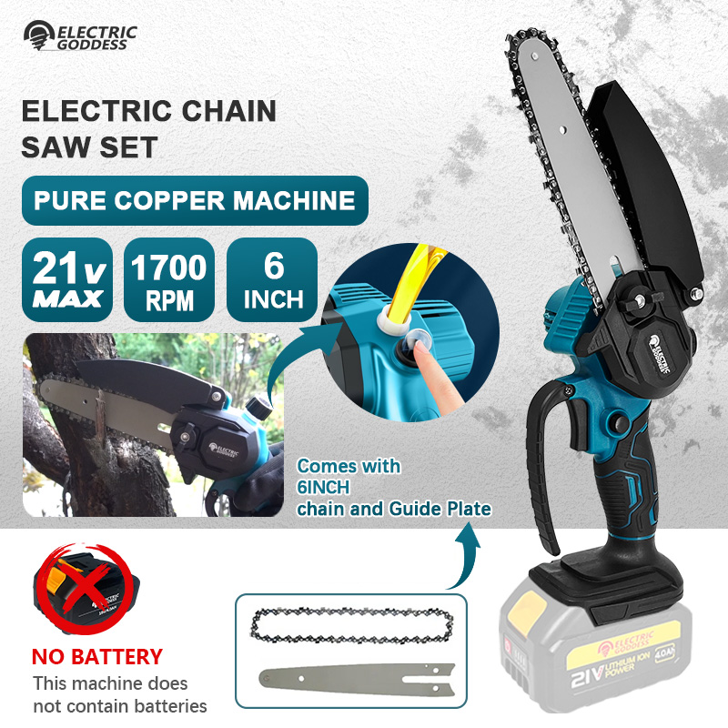 Mini Electric Chainsaw 6 Inch - Mini pilarka łańcuchowa akumulatorowa 6 cali,