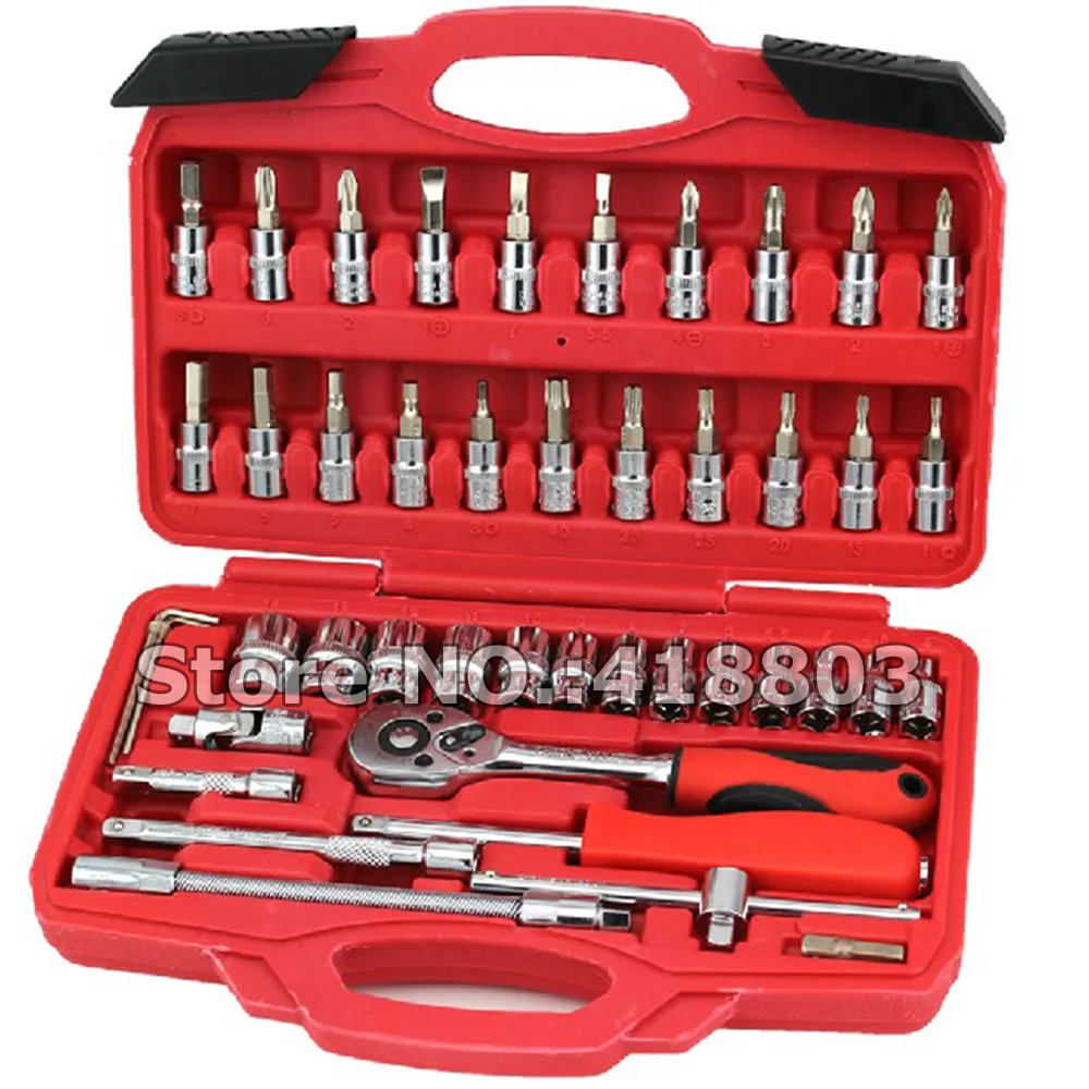 Hand Tools - Zestaw narzędzi 46 szt. 1/4 DR