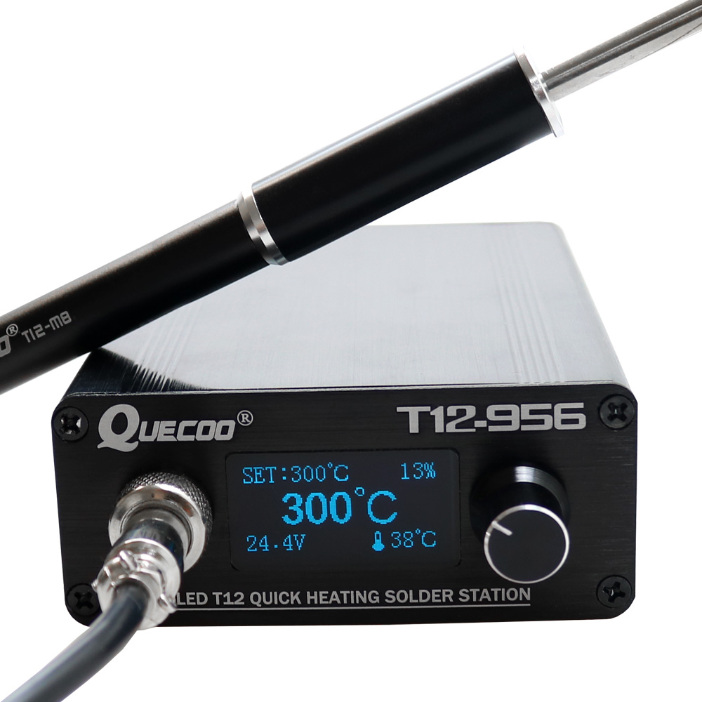 Digital Soldering Station T12 - Cyfrowa stacja lutownicza QUECOO T12-956 Elektroniczna