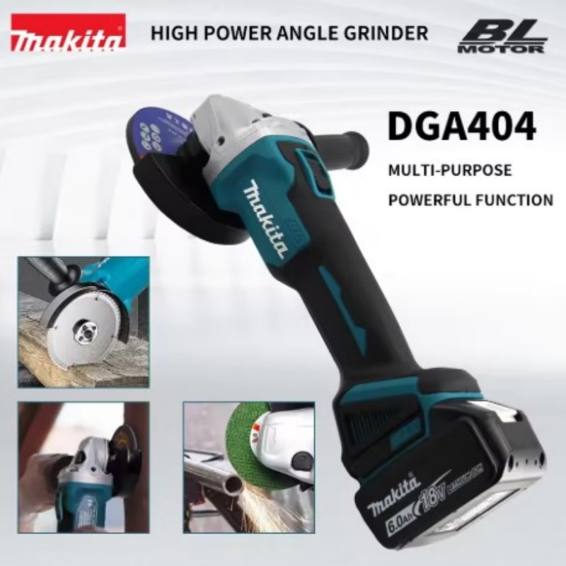 Brushless Angle Grinder Battery Powered - Bezszczotkowa szlifierka kątowa Makita DGA404 125mm/100mm