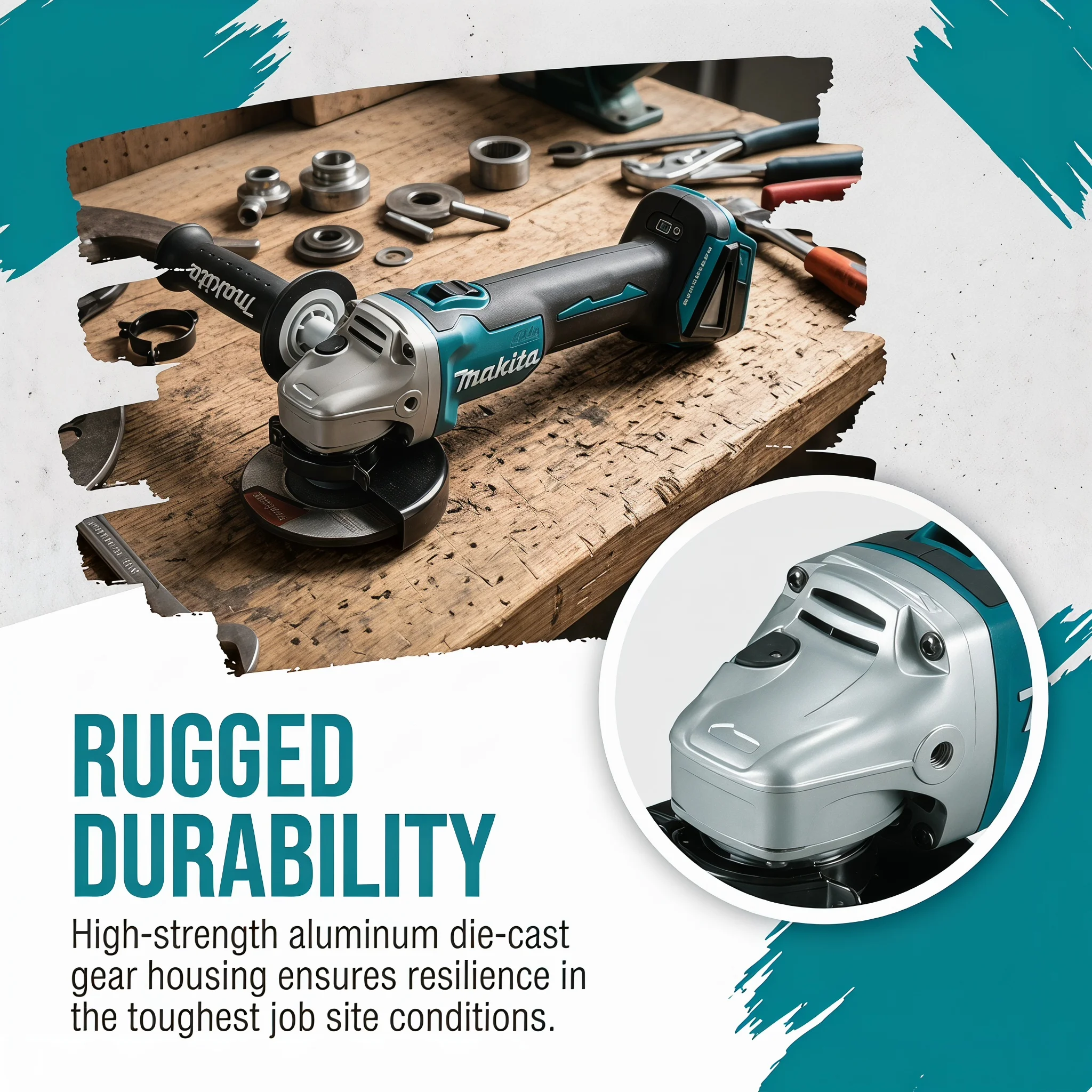 Makita DGA404 – akumulatorowa  – Brushless Angle Grinder Battery Powered recenzja i cena