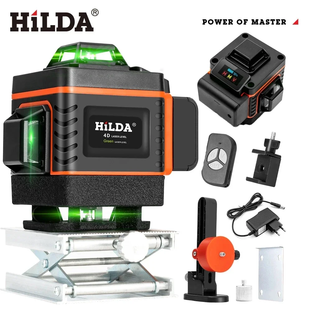 HILDA 16/12 linii 4D poziom la – Laser Level 16 Lines 4D Green recenzja i cena