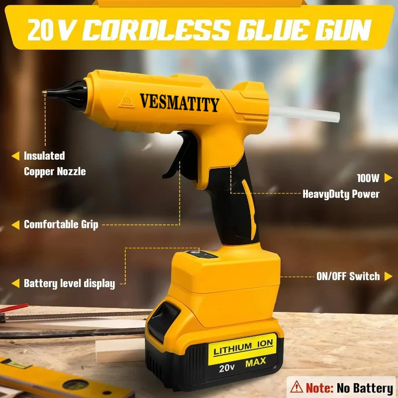 Bezprzewodowy elektryczny pist – Hot Melt Glue Gun Cordless recenzja i cena