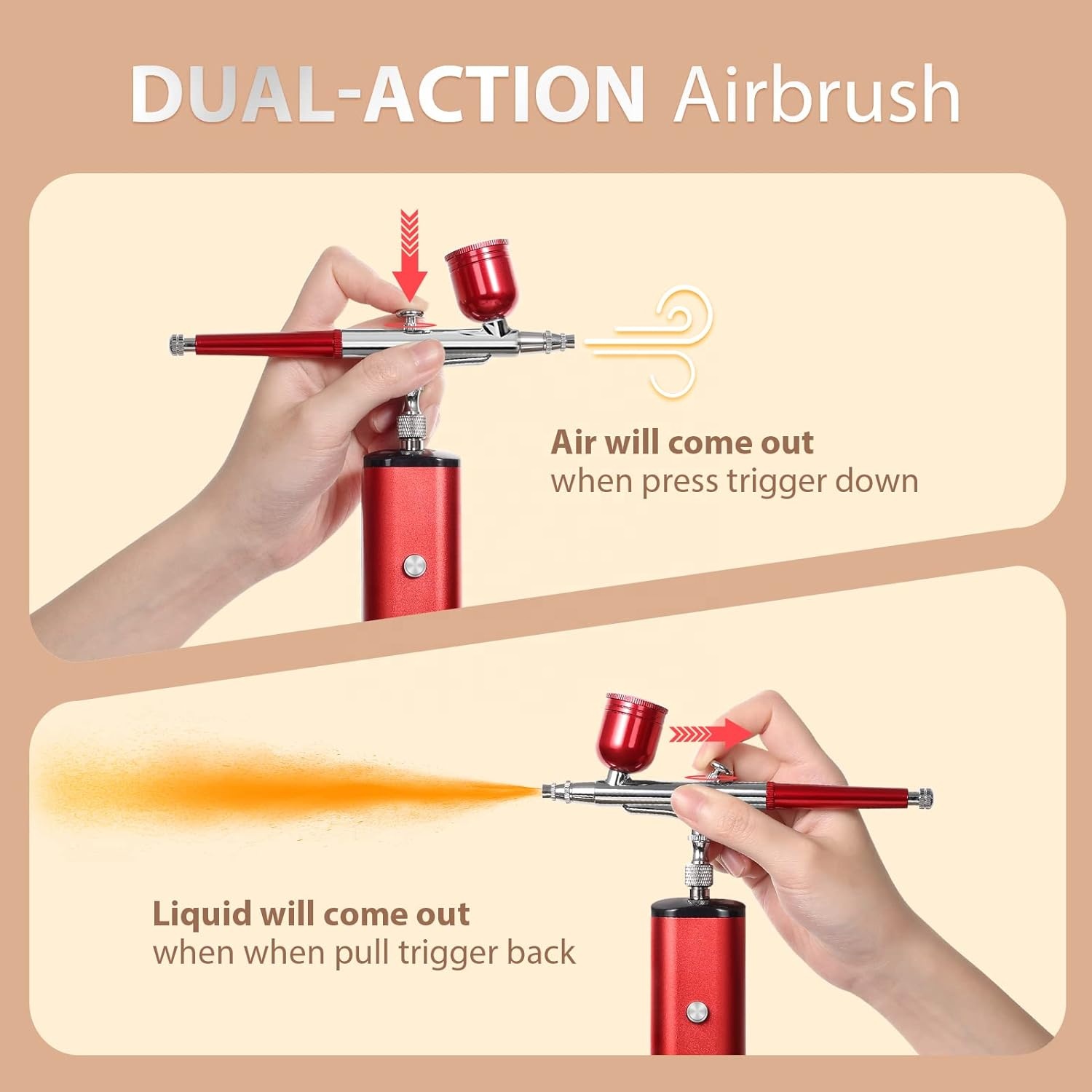 Zestaw aerografu z kompresorem – Airbrush Kit With Mini Compressor recenzja i cena
