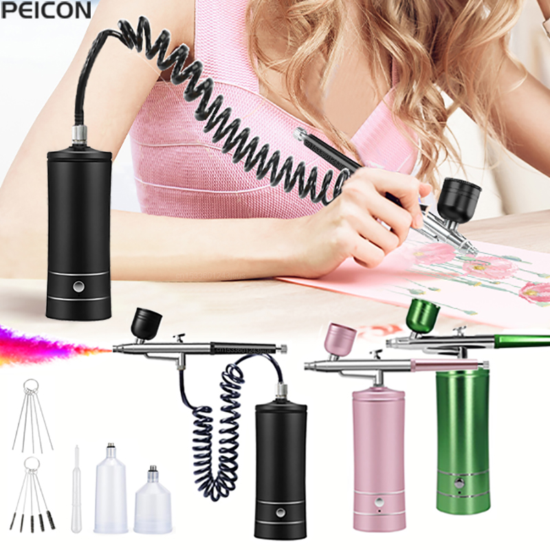 Malowanie aerografem Aerograf  – Airbrush Kit With Mini Compressor recenzja i cena