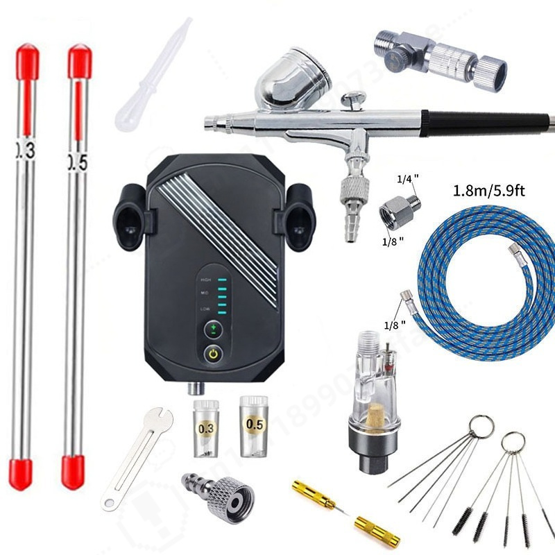 Mini zestaw kompresora do aero – Airbrush Kit With Mini Compressor recenzja i cena