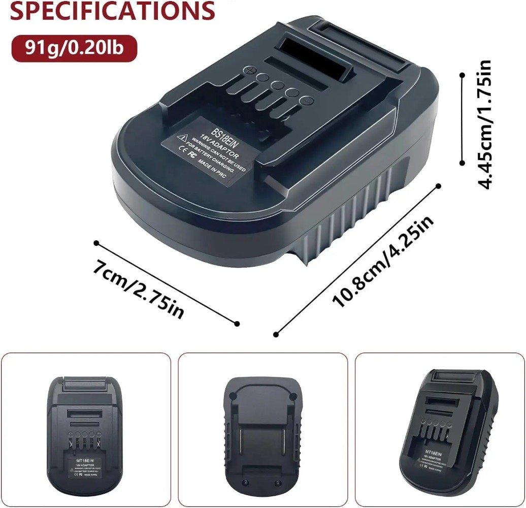 Adapter baterii BS18EIN do aku – Brushless Cordless Electric Drill 18V recenzja i cena