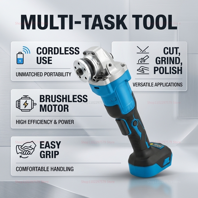Akumulatorowa szlifierka kątow – Brushless Angle Grinder Battery Powered recenzja i cena